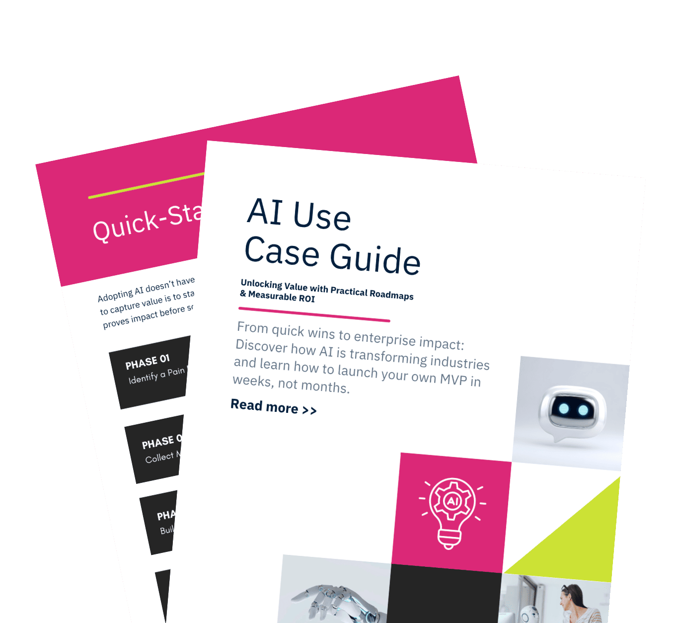 AI Use-Case Guide Sneak Peek showing PDF preview